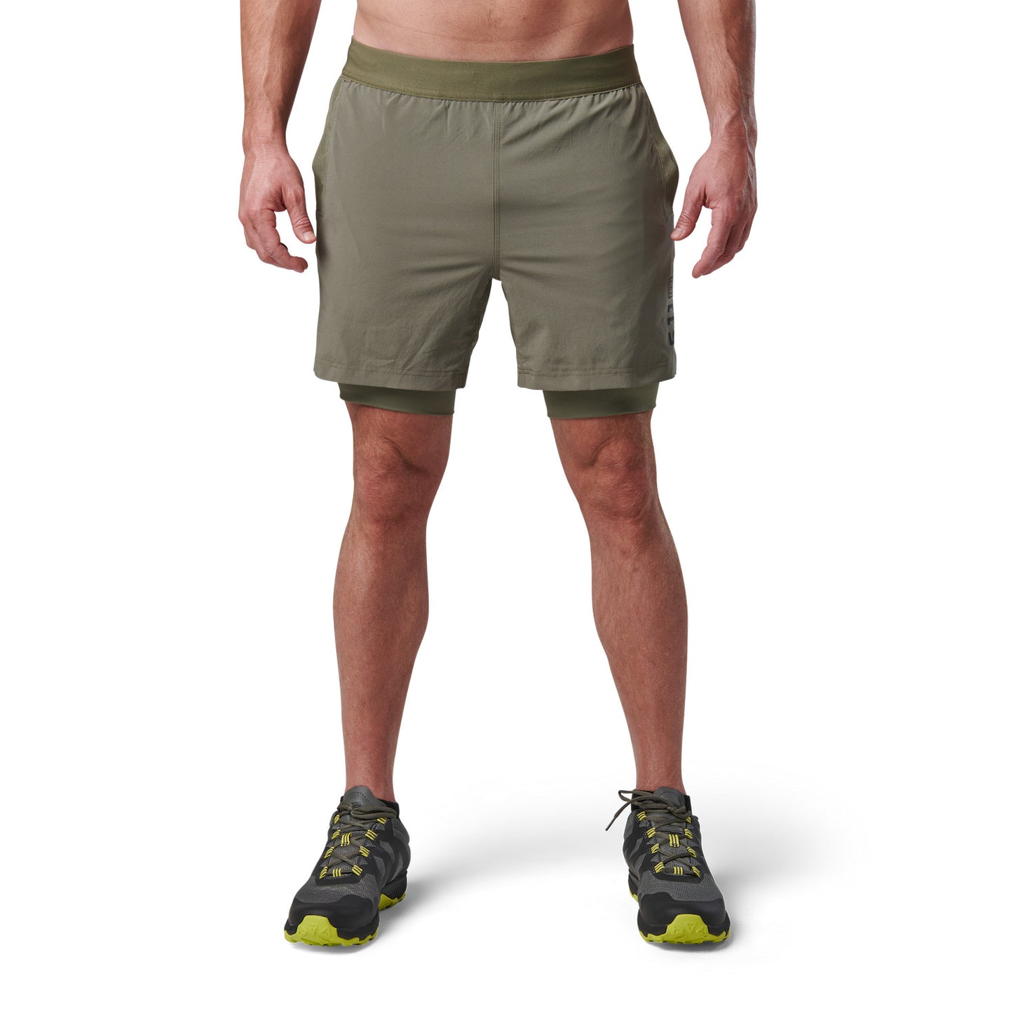 5.11 Tactical Havoc Pro Shorts in Sage Green von vorne
