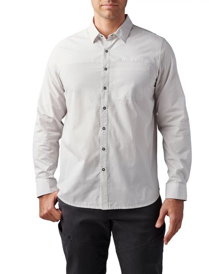 5.11 Tactical Igor Solid Long Sleeve Shirt in Cinder von vorne