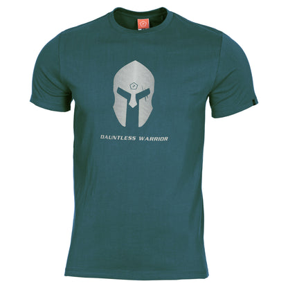 Pentagon-T-Shirt-Spartan-Helmet-Ageron-Petrol-Blue