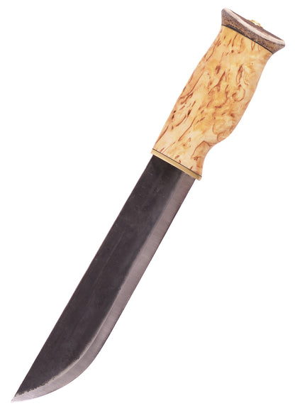 Messer mit Griffmaterial aus Maserbirke und Rentierhorn