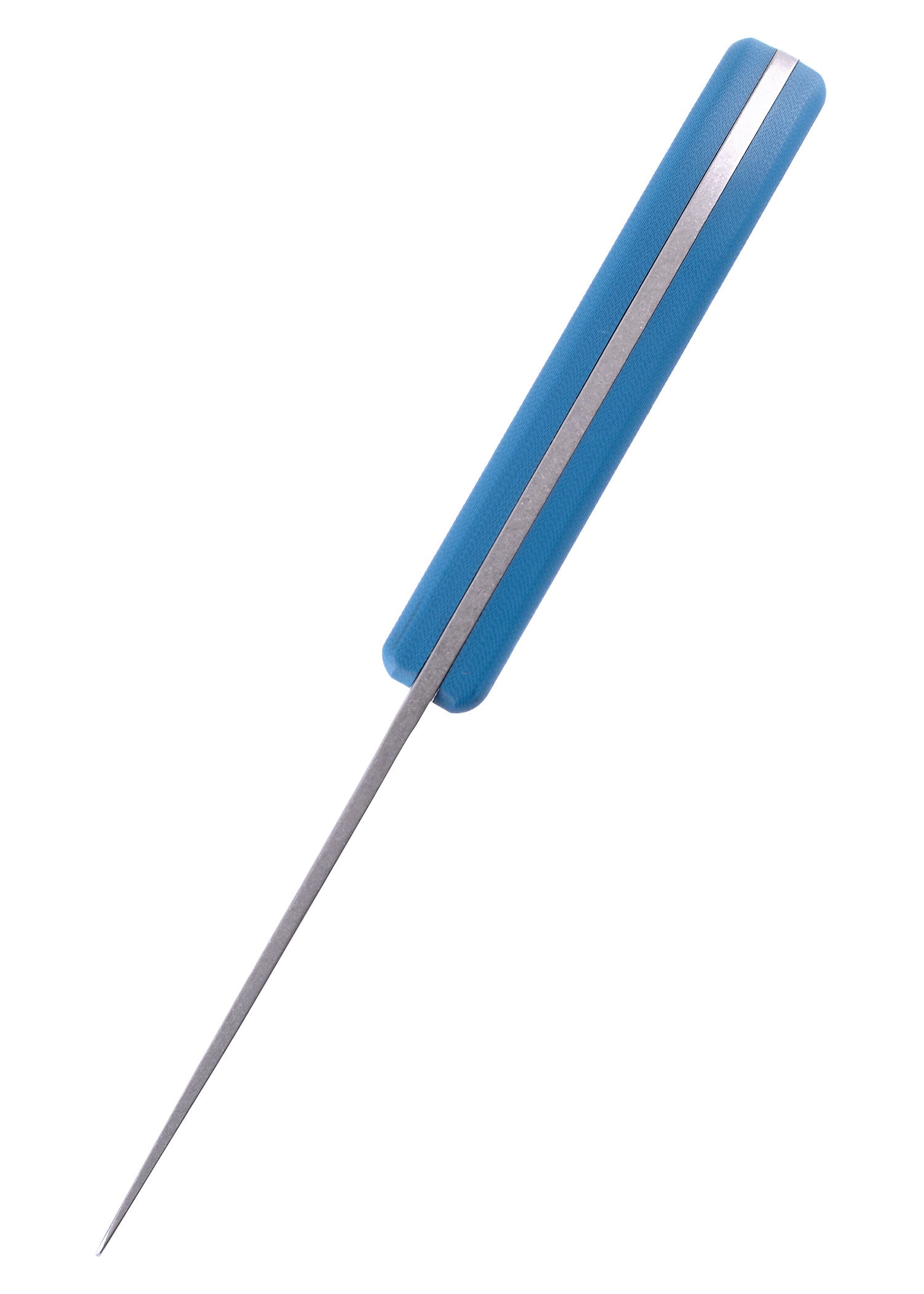 Das UNU Kinder Schnitzmesser der Firma Schnitzel mit blauem Griff von Oben