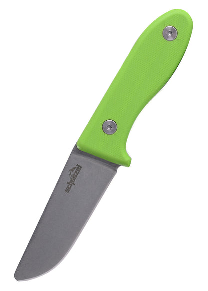 Das UNU Kinder Schnitzmesser der Firma Schnitzel mit grünem Griff