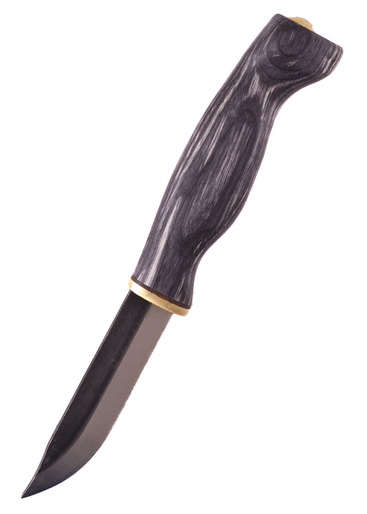 Ein Jagdmesser mit schwarzem Griff